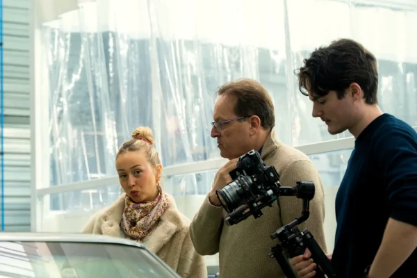 Car Auto Vichy - équipe Vision Plus en tournage sur une Corvette